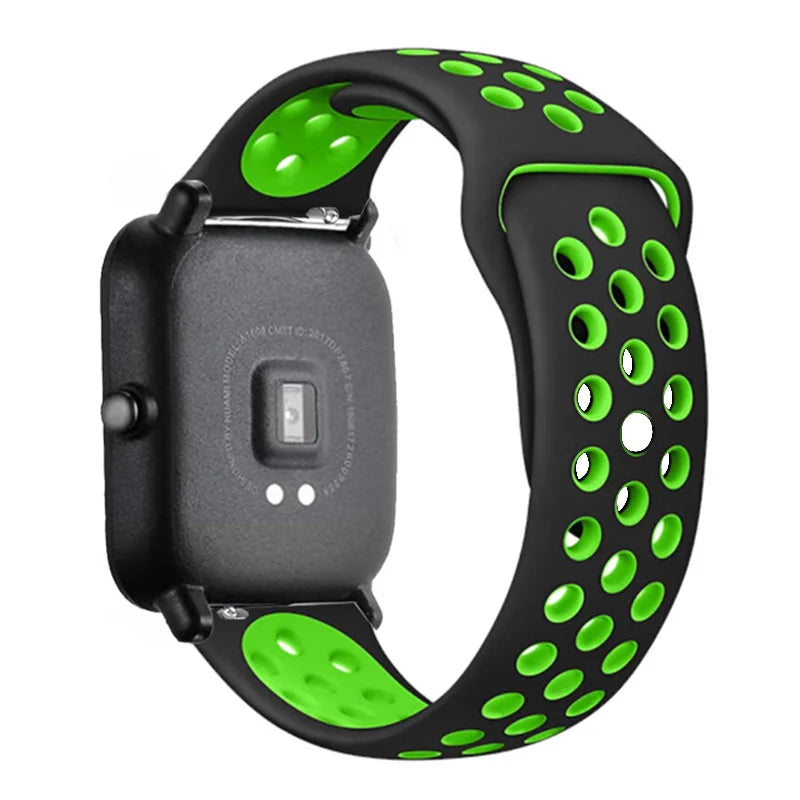 Sportliches 22mm Silikon Armband für Xiaomi Redmi Uhren Aktiv-Style