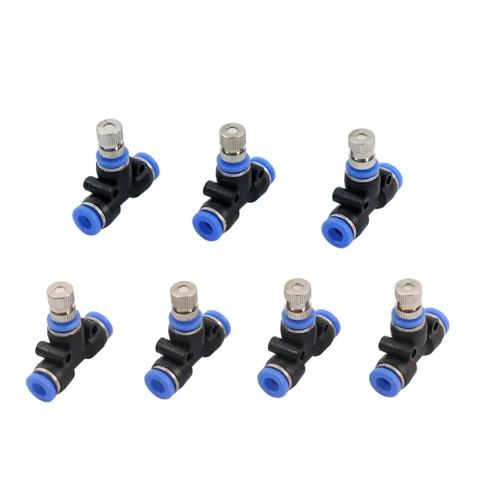 Effiziente 6mm Zerstäubungsdüsen im 5er-Set mit Schnellanschluss für Kühlung - Garten