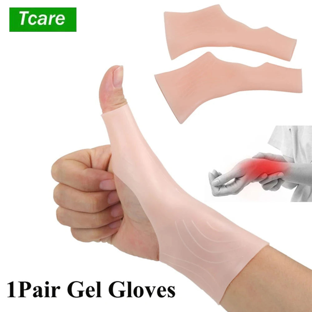 Silikon Gel Handschuhe zur Handgelenk und Daumen Unterstützung bei Schmerzen