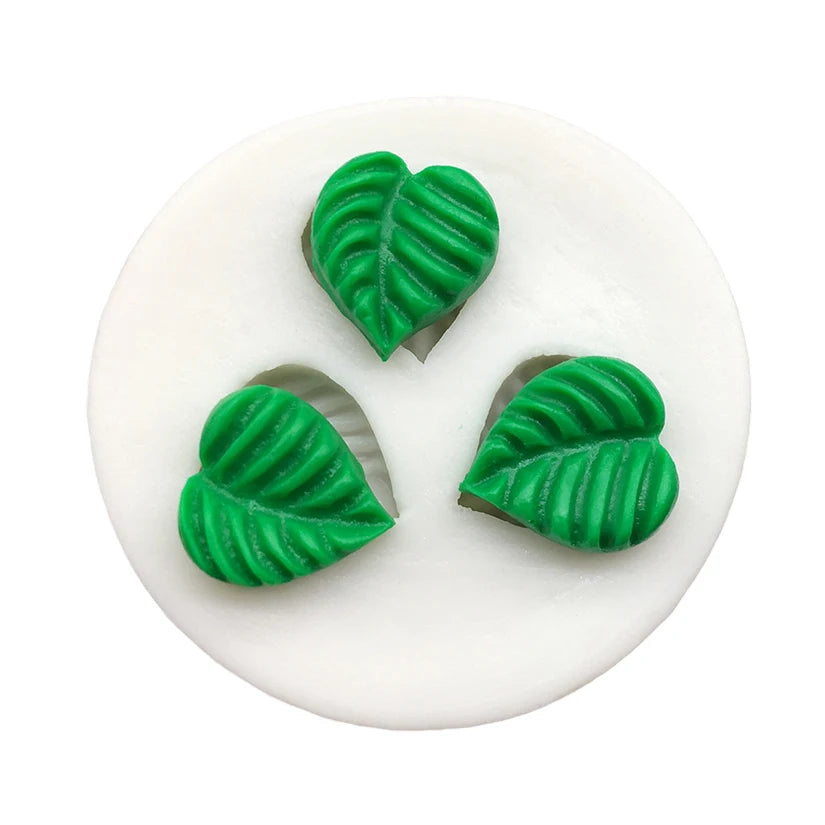Kleine Blatt Silikonform für Fondant und Kuchendekoration