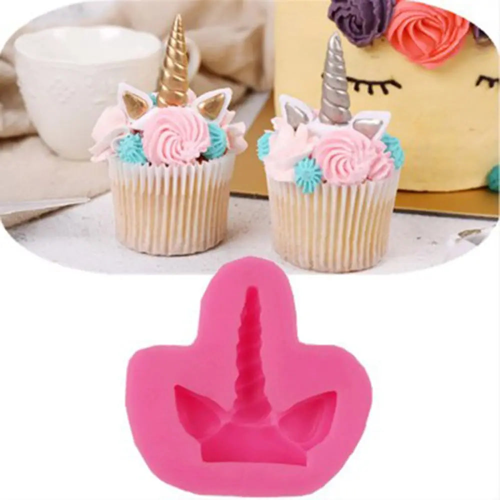 Einhorn Silikon Backform 3D Fondant Kuchenform für kreative Deko