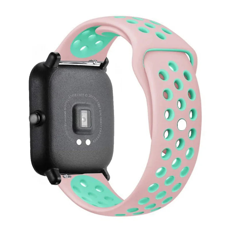 Sportliches 22mm Silikon Armband für Xiaomi Redmi Uhren Aktiv-Style