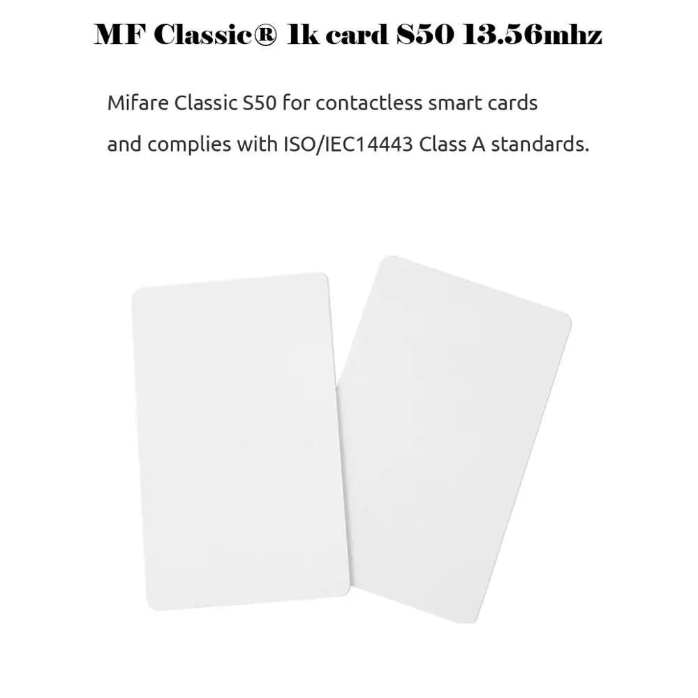 10er Set RFID Karten 13,56 MHz kontaktlos, robust - sicher – ideal für Zugangssysteme