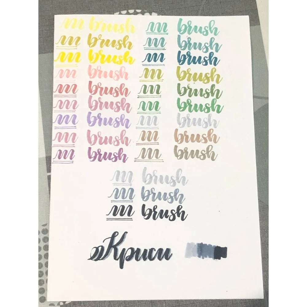 3-teiliges Set Dual-Ended Pinselmarker für kreative Aquarell Zeichnungen