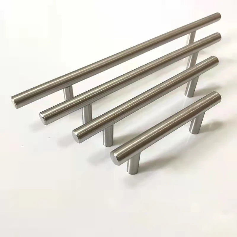 Moderne Edelstahl Möbelgriffe für Schränke Schubladen Küche Bad Metall