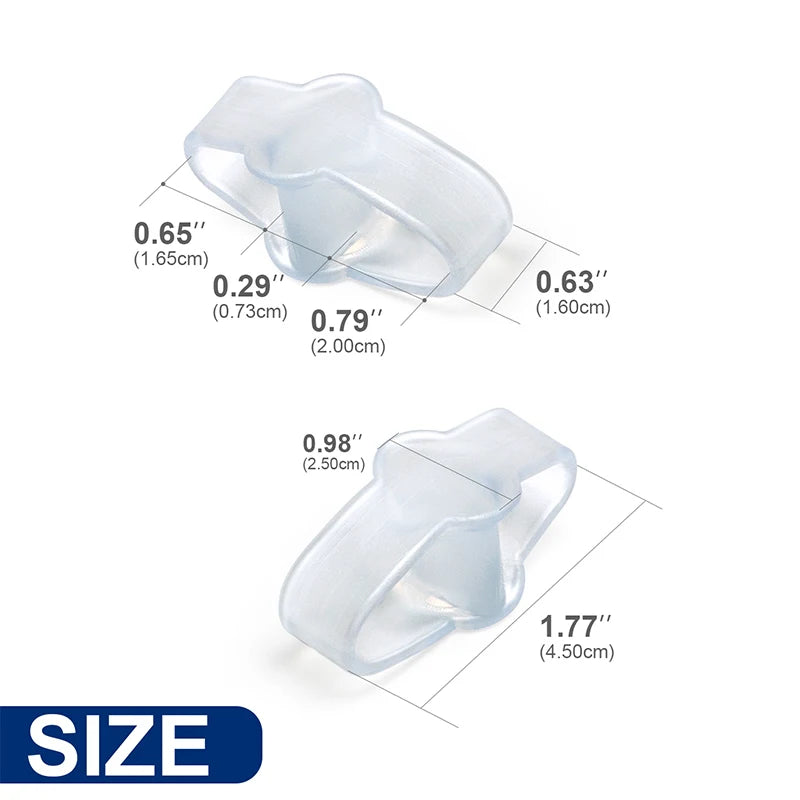 Silikon Zehenspreizer 2er Set Orthopädischer Fußpflege Korrektor