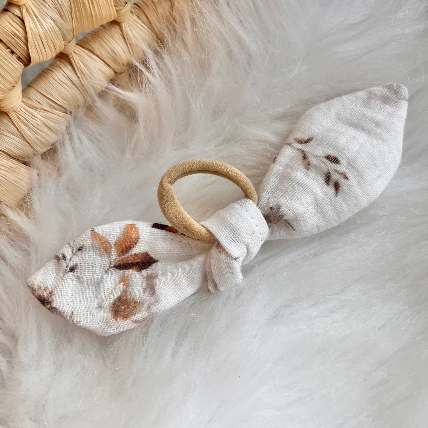 Handgefertigte Haarschleife aus Baumwolle für Kinder