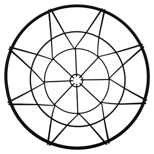 Runder Aufbewahrungskorb Metall Schwarz 25x20 cm