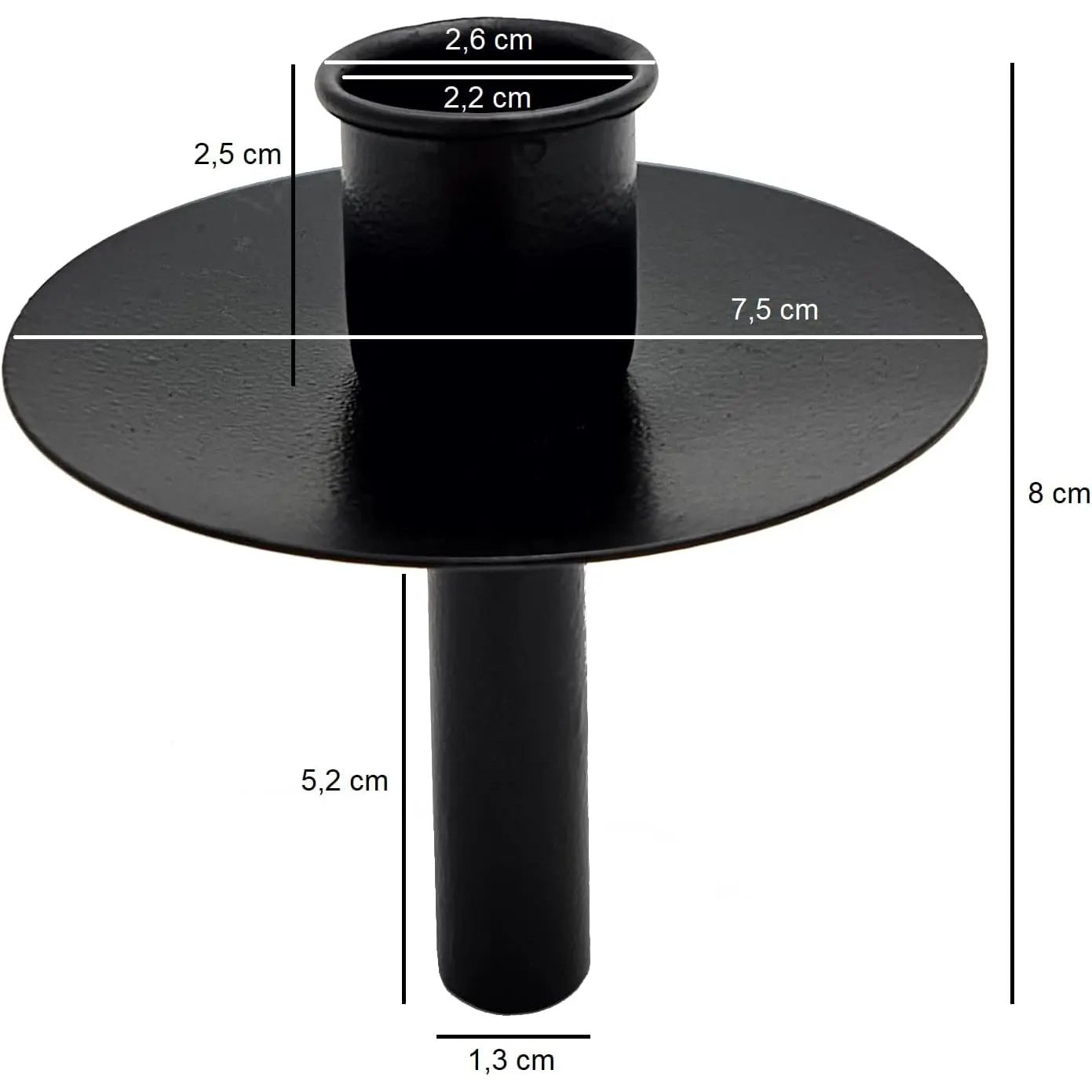 4 STÜCK Kerzenhalter für Flaschen Metall schwarz Kerze Flasche Stabkerzenhalter
