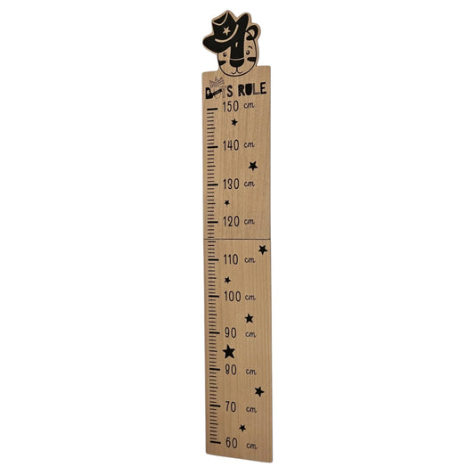 Messlatte Kinder Holz 60-150 cm Größenmesser Jungen und Mädchen Pandabär Tiger Zebra
