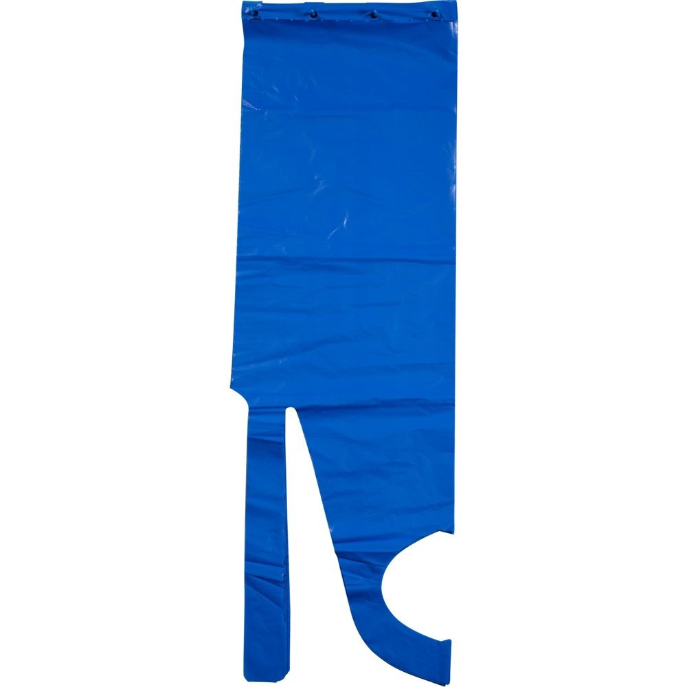 Einwegschuerze aus LDPE 85x130 cm Blau 50 Stück Packung