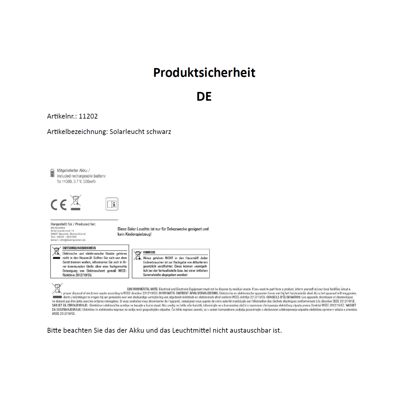 Solarleuchte Metall Gartenleuchte Gartenbeleuchtung warm weiß schwarz LED Leuchte