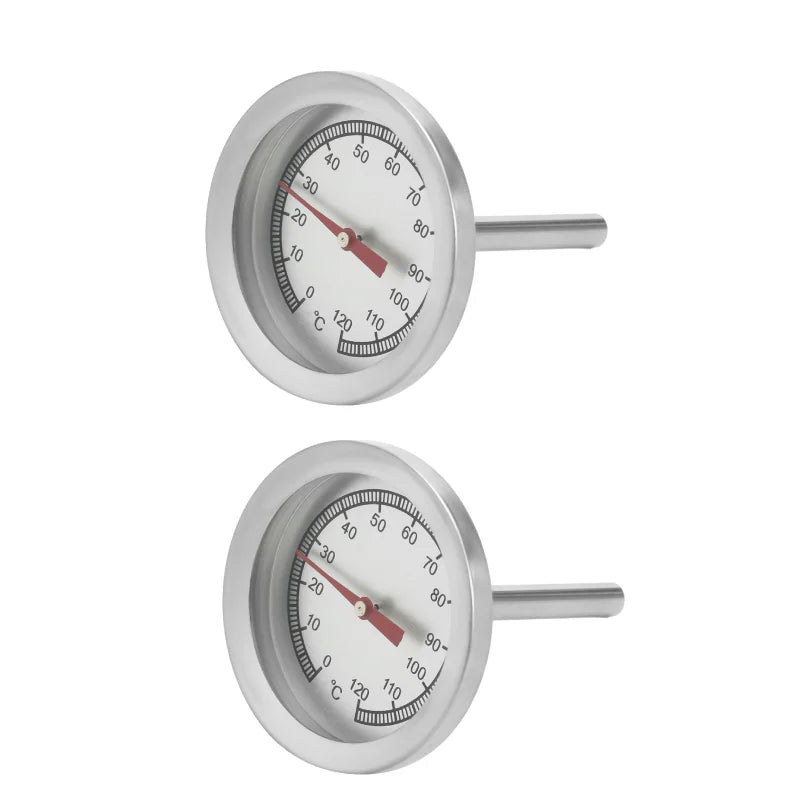 Ofenthermometer mit Edelstahlsonde 0-120 Grad für präzises Fleischgaren