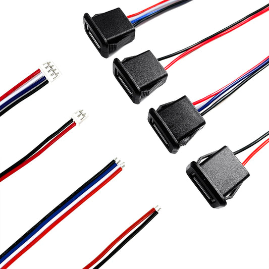 USB 2.0 weibliche Power Ladebuchse 2 Pin 4 Pin mit Kabel 1-10 Stück