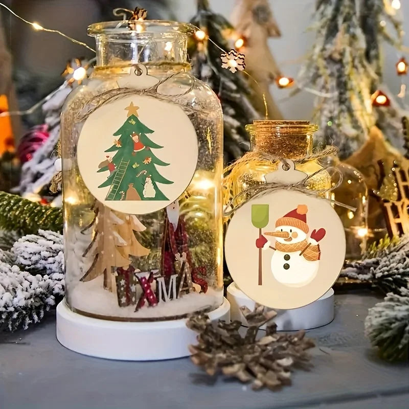 10/20 Stück handgefertigte Holzanhänger für DIY Malerei und Deko