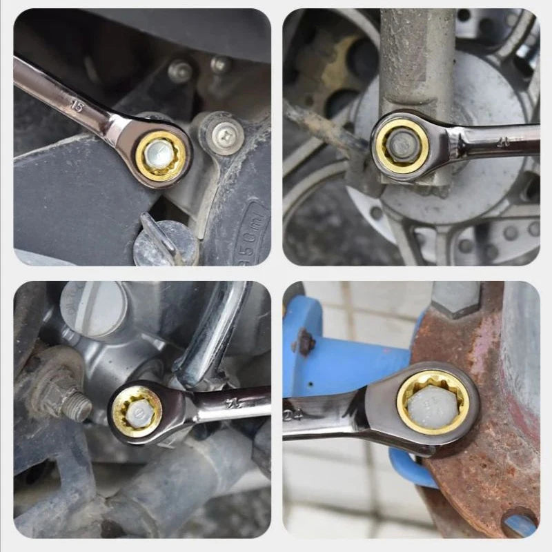 Multifunktionaler Schaltklinken-Handgriff-Schlüssel aus langlebiger Legierung 10 mm