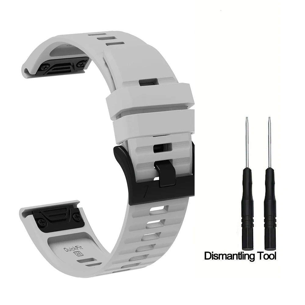Silikon-Uhrenarmband 22-26 mm für vielseitige Smartwatch Modelle