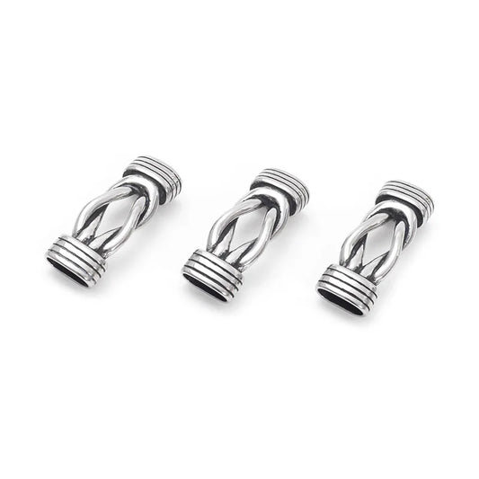 10 Stück Edelstahl Anschlüsse Infinity Knot Charm Perlen 12 x 6 mm flach-Yabubest - Home & More