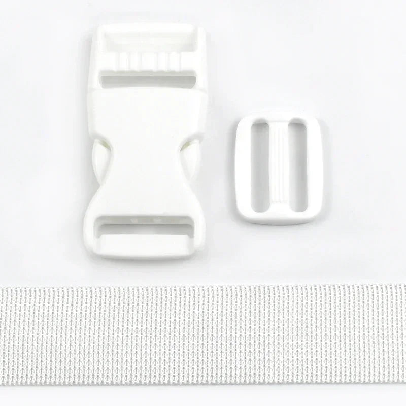 Nylon Gurtband Set mit Kunststoff und Metall Schnallen 20/25mm DIY