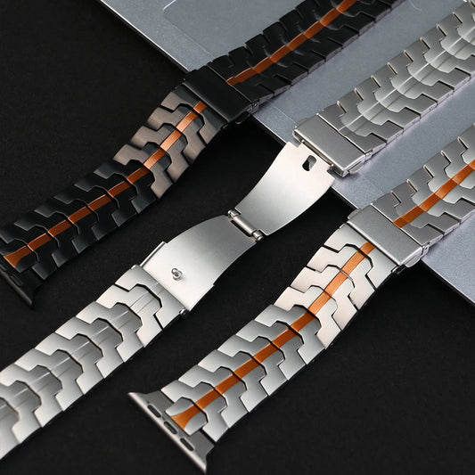 Edelstahlarmband für Apple Watch kompatibel mit Ultra 49 mm und Serien 45 44 46 mm-Yabubest - Home & More