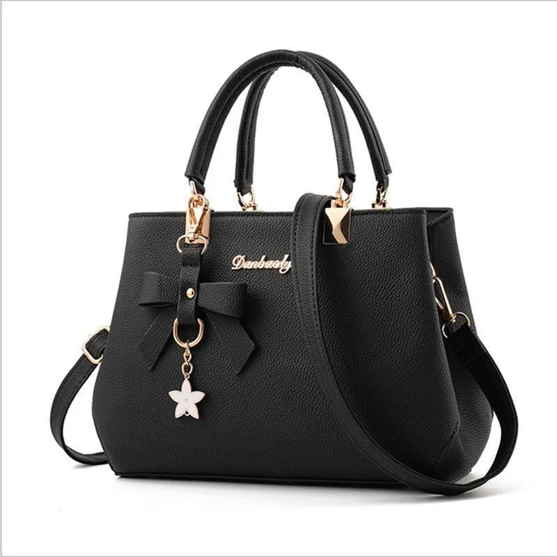 Elegante Damenhandtasche aus PU-Leder mit viel Stauraum - stylischen Details