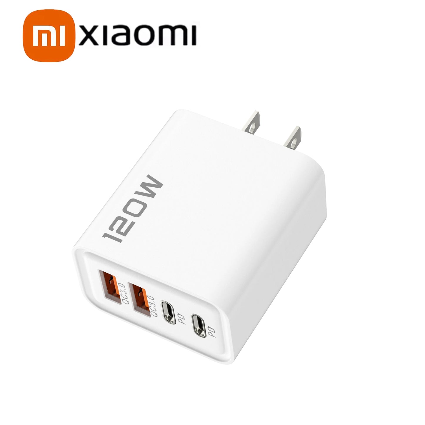 120W Schnellladegeraet mit 4 Anschluessen fuer effizientes Laden