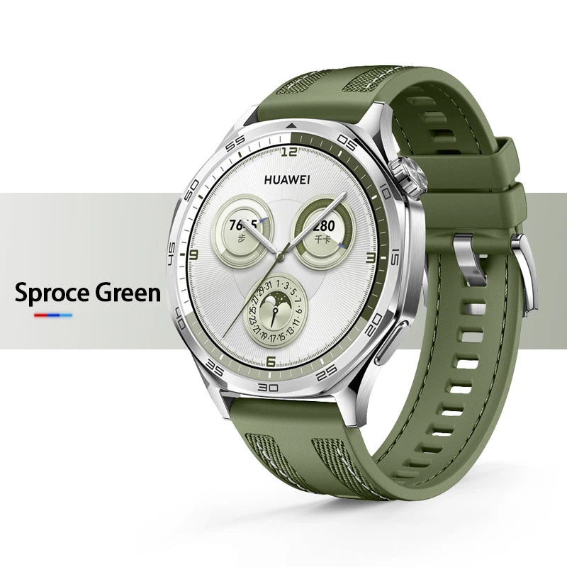 22 mm Nylonarmband mit Silikonanteil für Smartwatch, robust und komfortabel