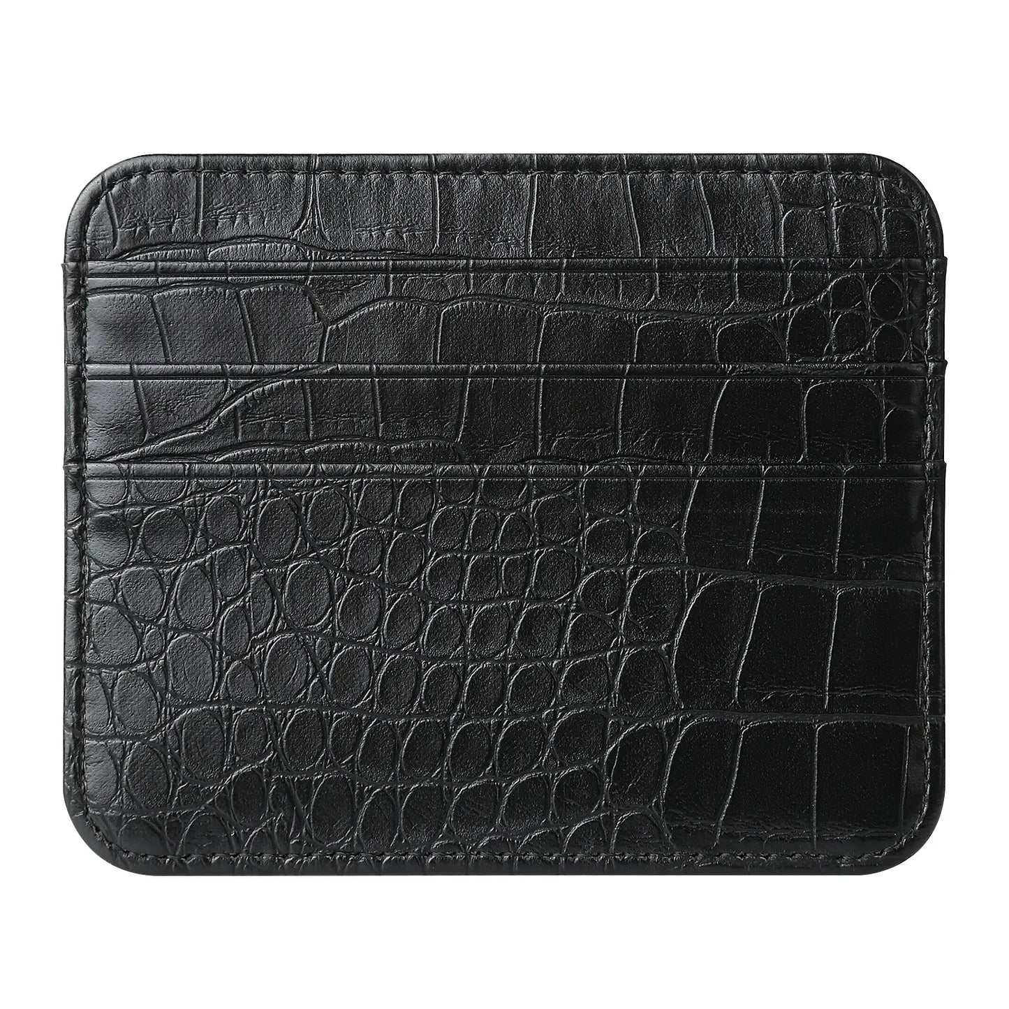 Schlankes PU Leder Kartenetui Unisex – Dünne Mini Brieftasche für Karten Geld