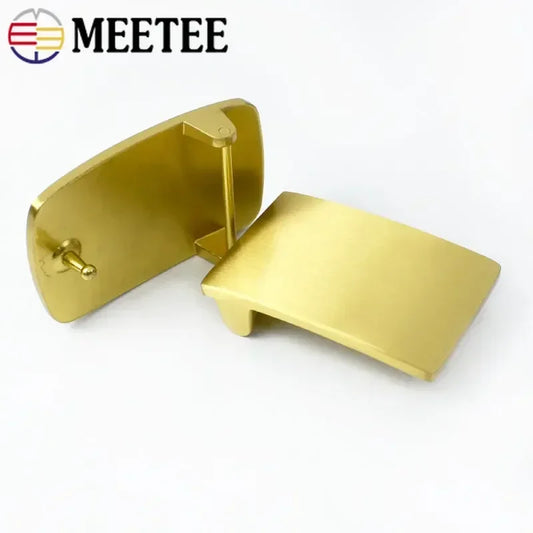 Massive Messing Gürtelschnalle 40mm für Herren Leder DIY Accessoires