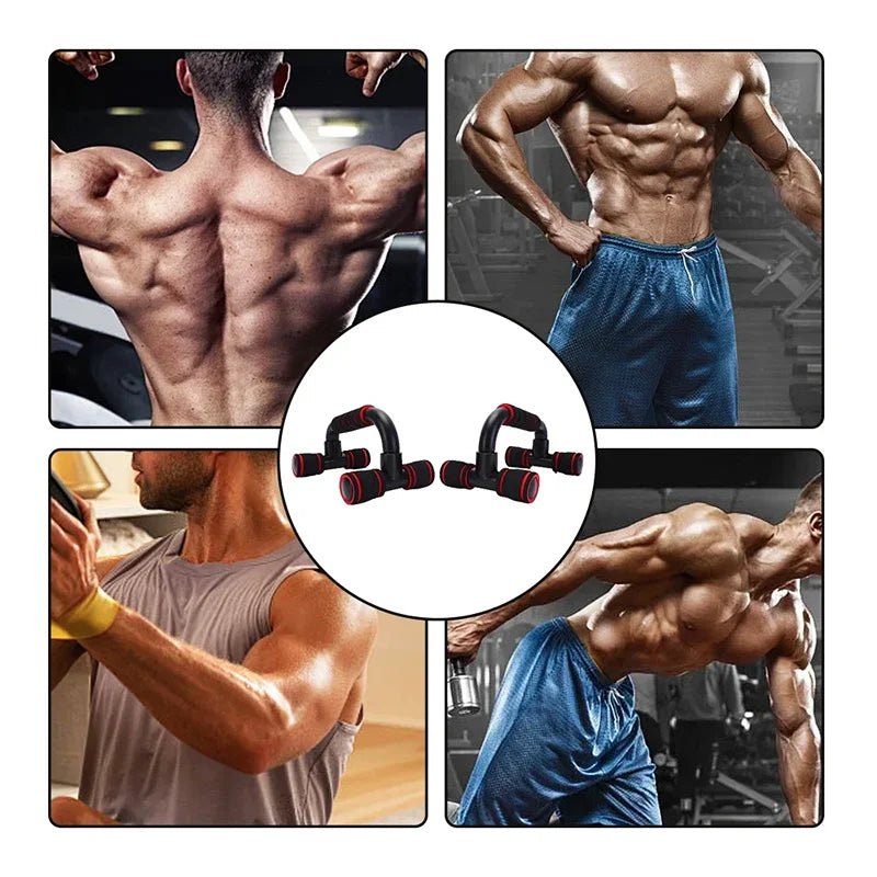 U-förmige Push-up Bars – Gelenkschonend - rutschfest, 1 Paar bunt, mobil