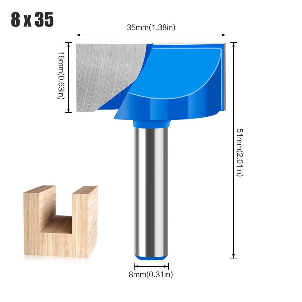 Präzises Holzfräser-Set mit 17 Schlitzschneider-Bits in 8mm Schaft