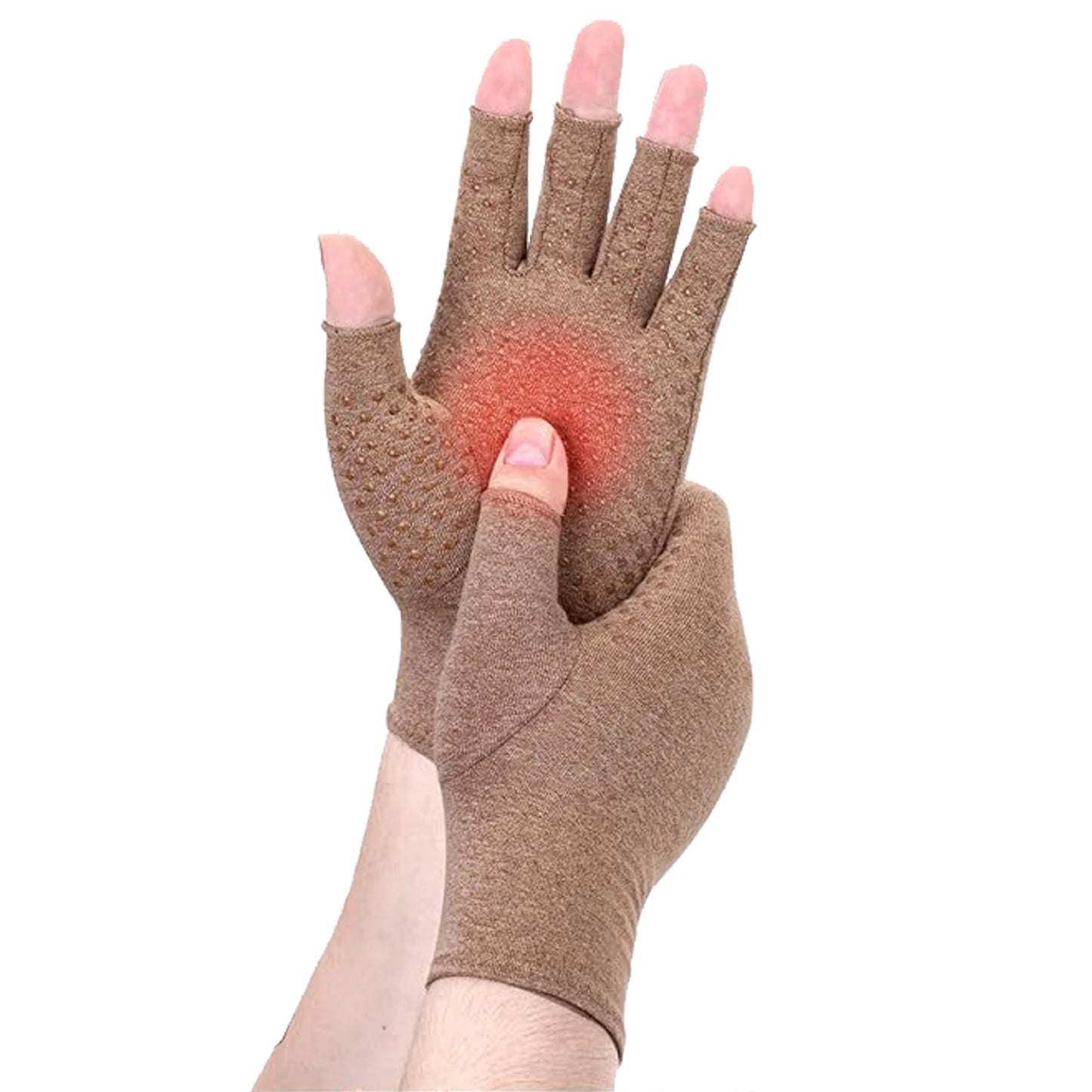 Fingerlose Kompressionshandschuhe für Handarthritis zur Schmerzreduktion