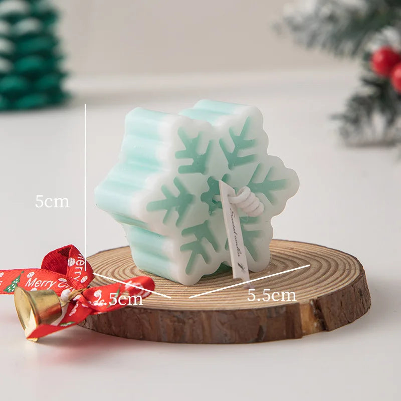 Weihnachts Schneeflocke Aromatherapie Kerze mit romantischer Atmosphäre