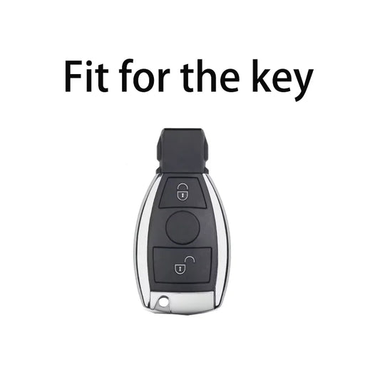 2-Tasten TPU Autoschlüssel Cover für Mercedes-Benz Modelle Schutz