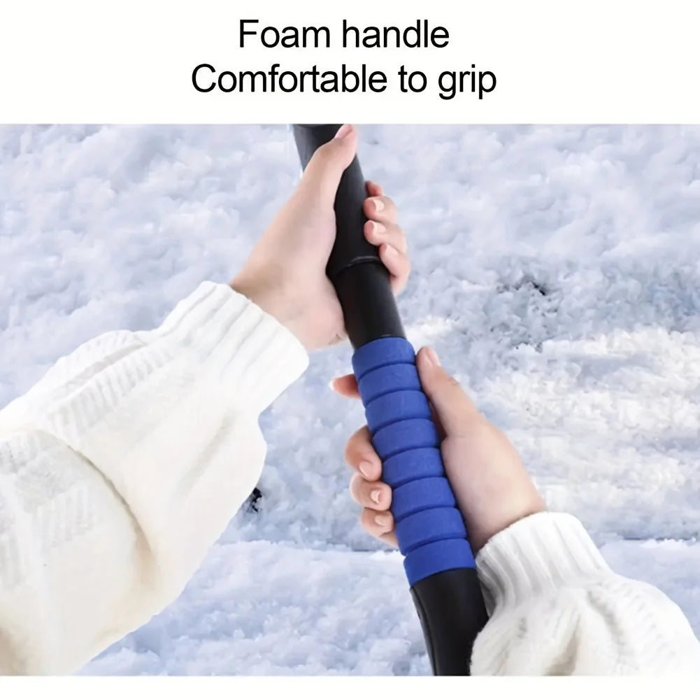 Tragbarer Schneebesen mit Eiskratzer und Aluminiumstange für Auto LKW