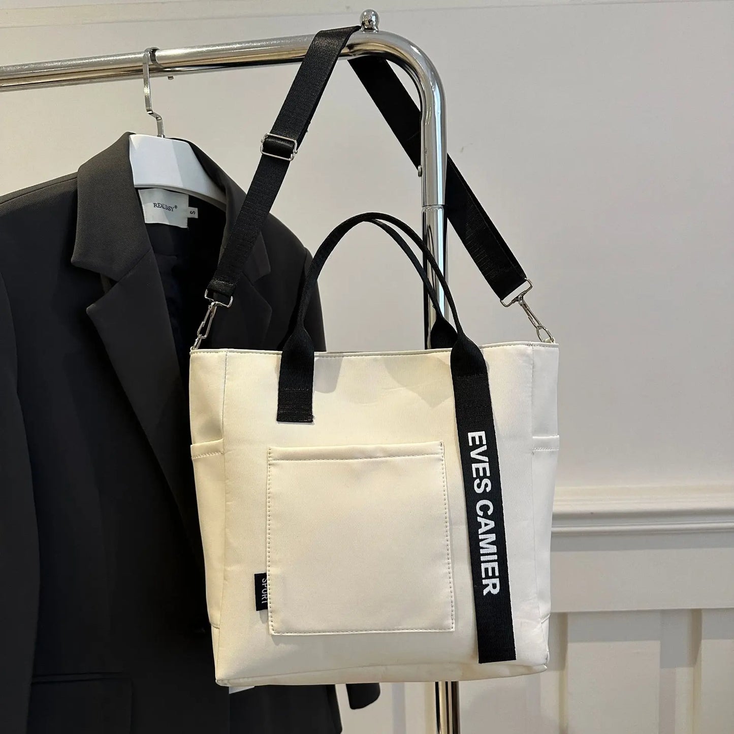 Nylon Damen Handtasche Campus Student Tote Wasserdichte Schultertasche