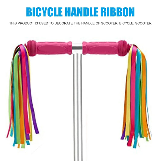 Fahrrad lenker bunte Quaste Luft schlangen Kinder Roller Fahrrad Dekor Band Quaste Bänder Fahrrad zubehör 2 stücke - Yabubest - Home & More