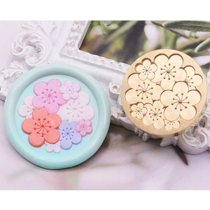 Sternenhimmel Lotus Rosenmuster Wachssiegel Stempel, Retro Stil