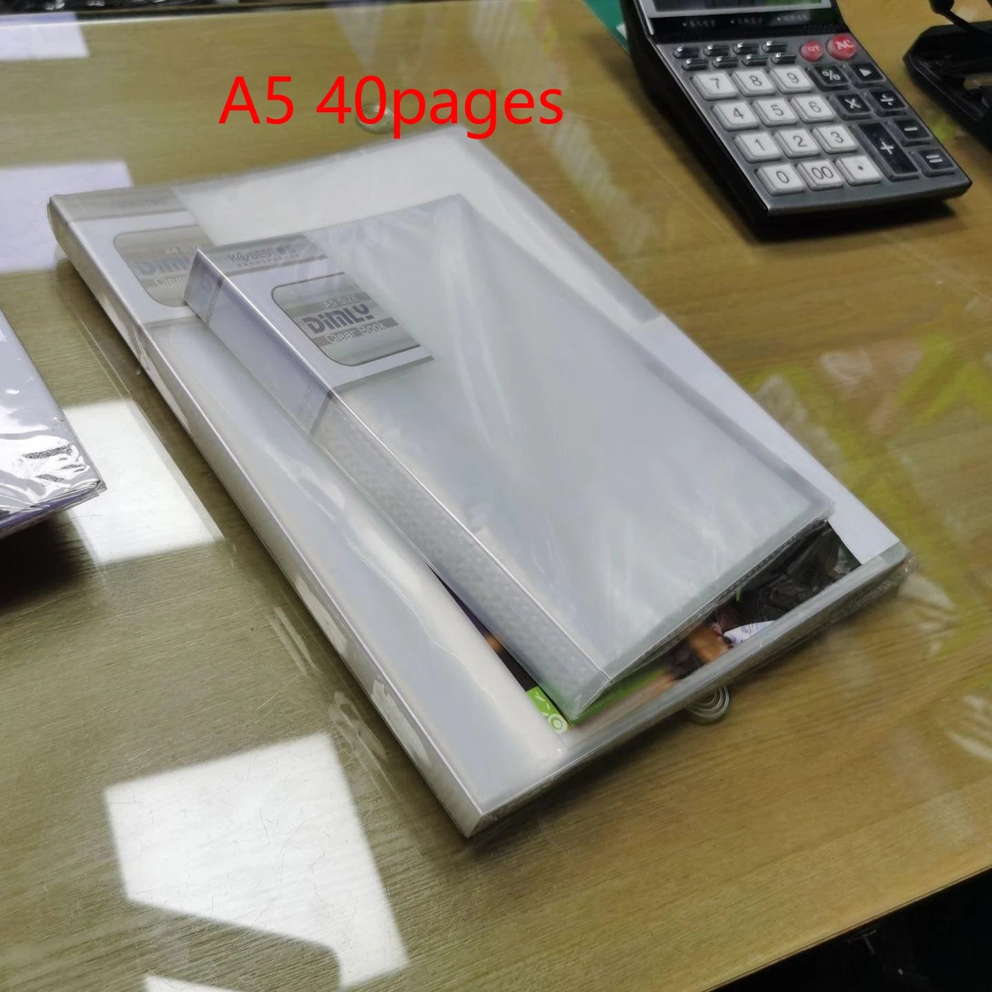 A5 Dokumentenordner Transparent – Lose Blätter, 40-100 Seiten für Büro - Studium