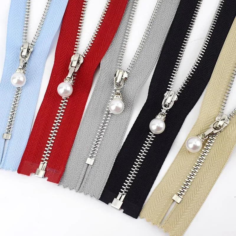 5er Set Metall Reissverschluesse offen 12-70 cm ideal fuer Taschen