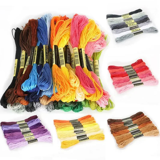 Vielseitiges Stickgarn Mix Farben für Kreativprojekte und Handarbeiten