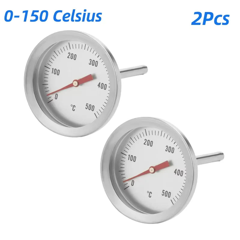 Edelstahl Ofenthermometer mit Sonde für Innen- und Außentemperatur