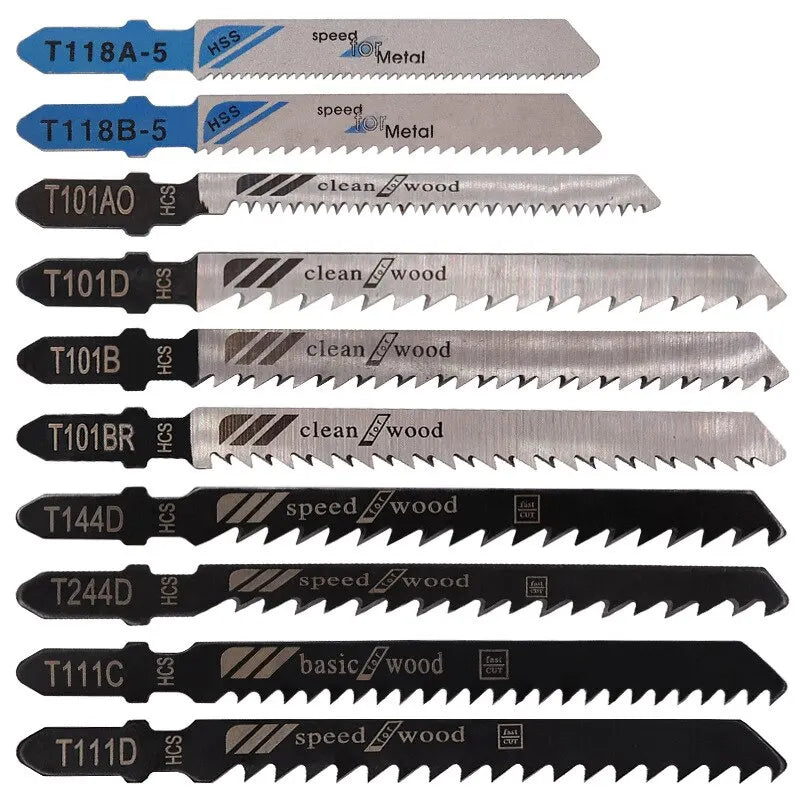 10-teiliges Sägeblatt-Set – Präzise - langlebig für Holz, Metall - Kunststoff