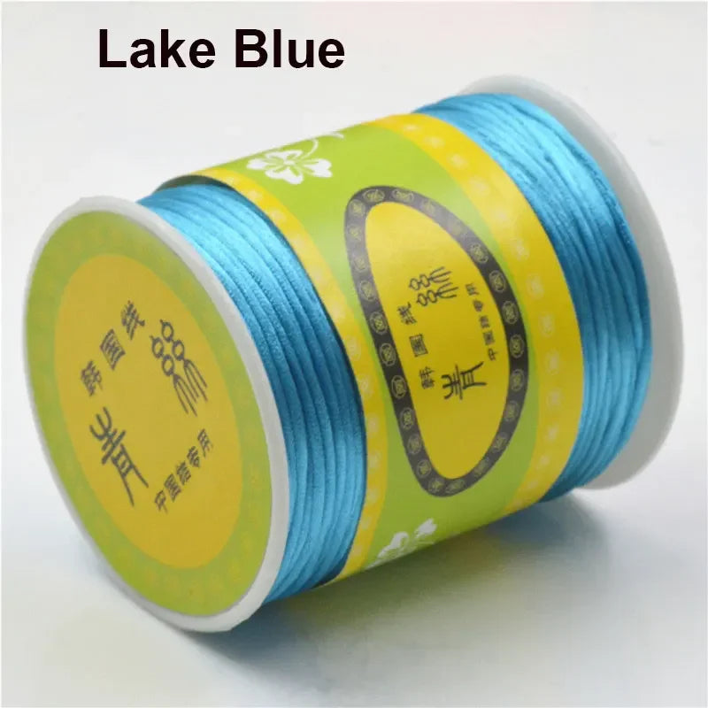 80m Rolle Nylon-Satin-Kordel 1,5mm für Makramee und Schmuckherstellung