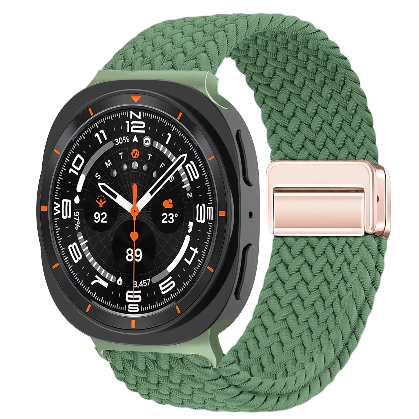 Magnetisches Nylon Uhrenarmband kompatibel für Galaxy Watch 40/44/47 mm