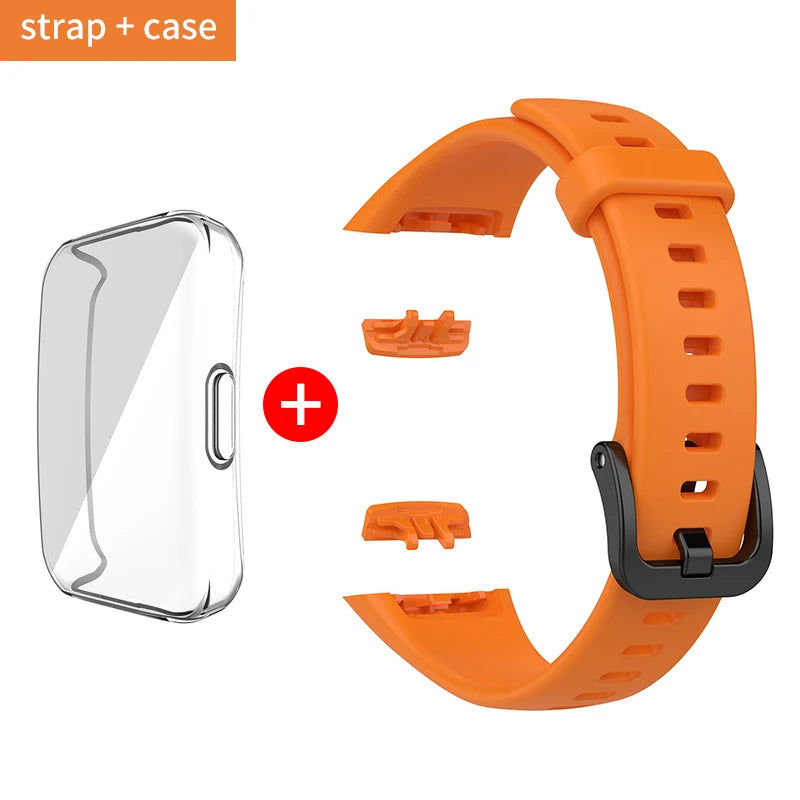 Silikon Ersatzarmband mit TPU Schutz für Huawei - Honor Band 6