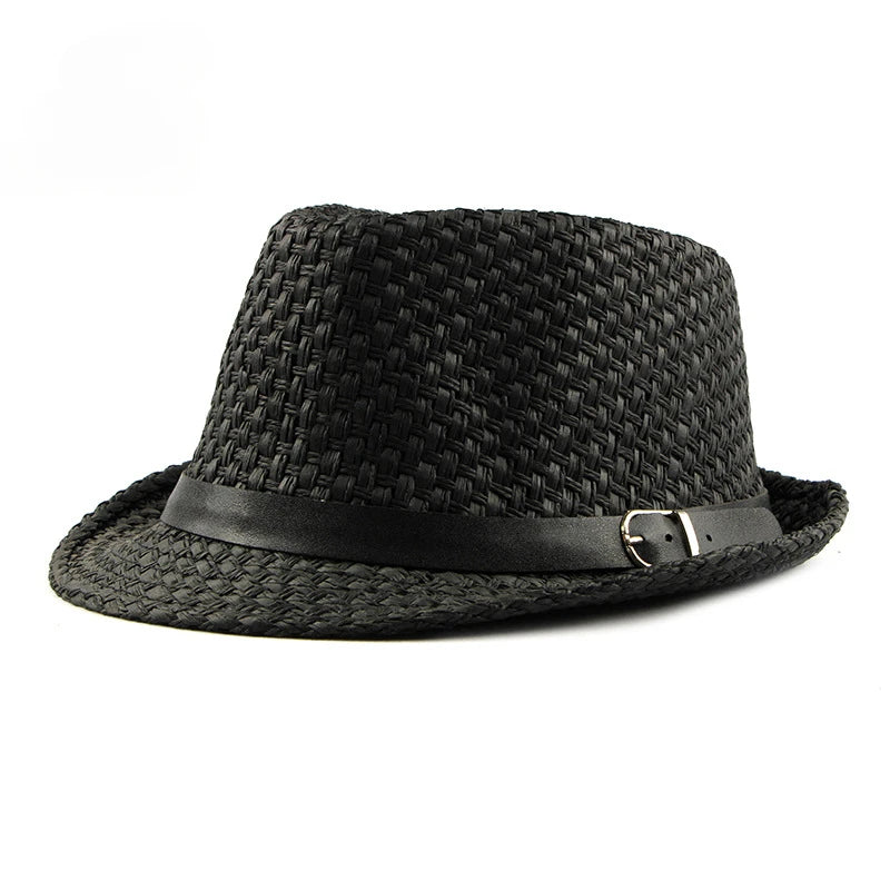 Leichter Strohhut für Sommer – Atmungsaktiver Sonnenschutz, Unisex - Casual Style