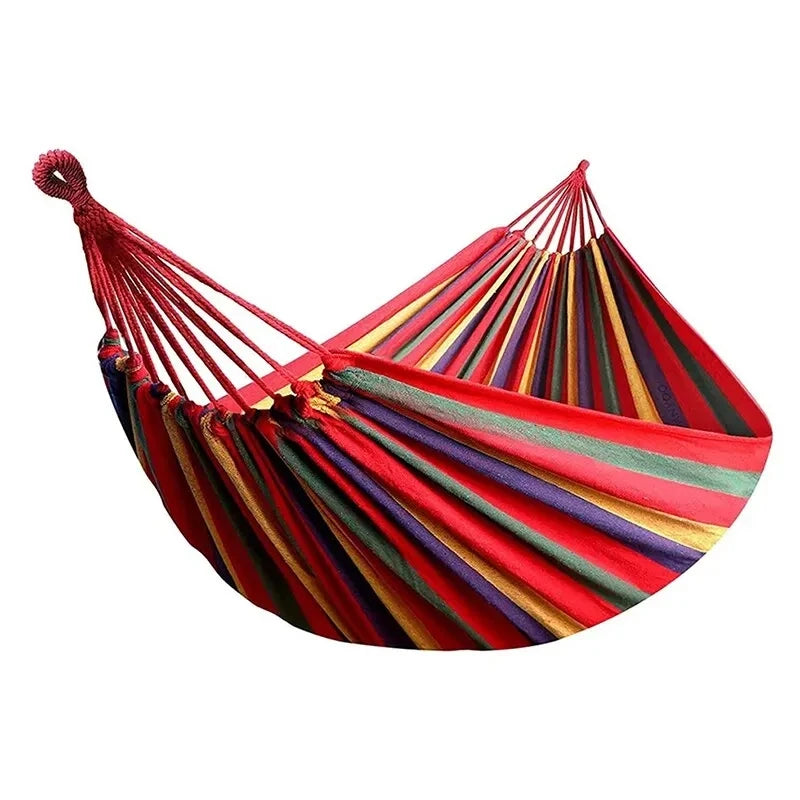 Robuste Outdoor-Hängematte aus Segeltuch bis 200 kg – perfekt für Camping - Garten