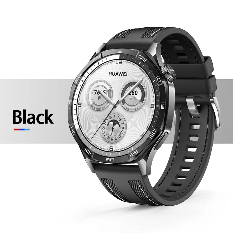 22 mm Nylonarmband mit Silikonanteil für Smartwatch, robust und komfortabel