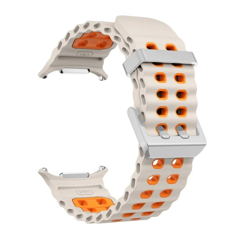 Marine Silikonarmband für Samsung Galaxy Watch Ultra 47 mm 2025 Modell